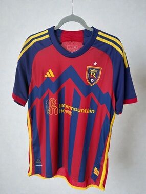 Adidas Real Salt Lake 2024 Peak Utah Authentic Home Jersey Men’s L JM3585 NWT